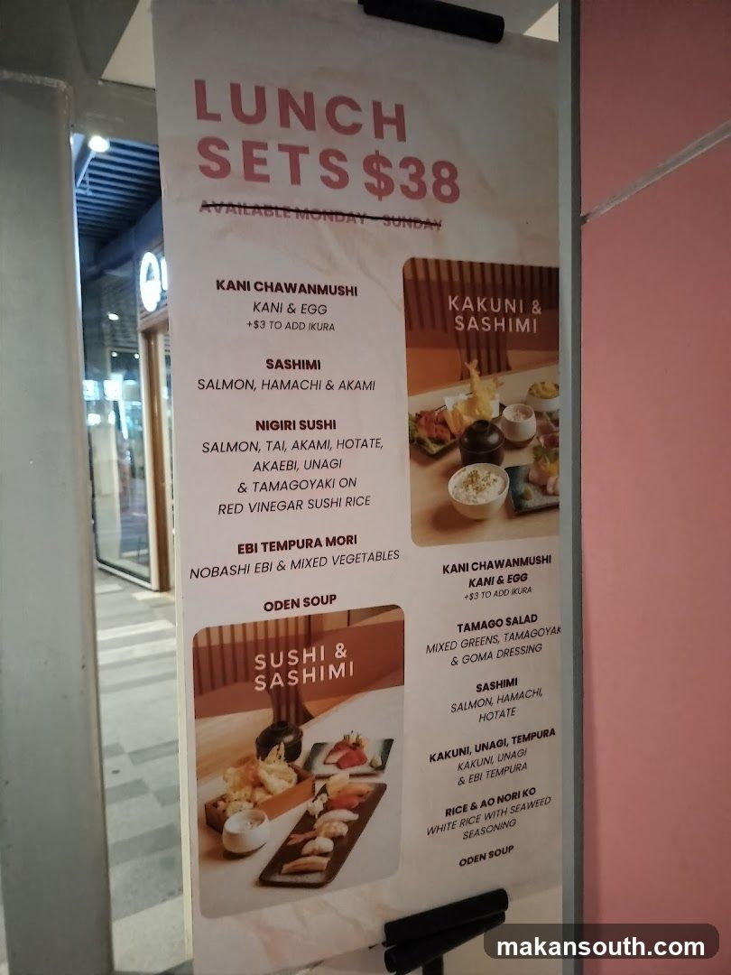 Lunch Sets Menu Board