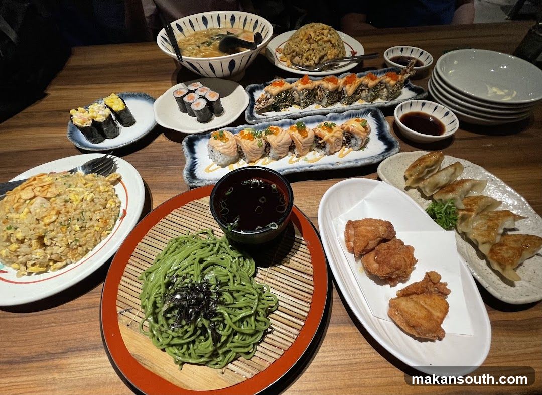 Japanese Restaurant Table Spread