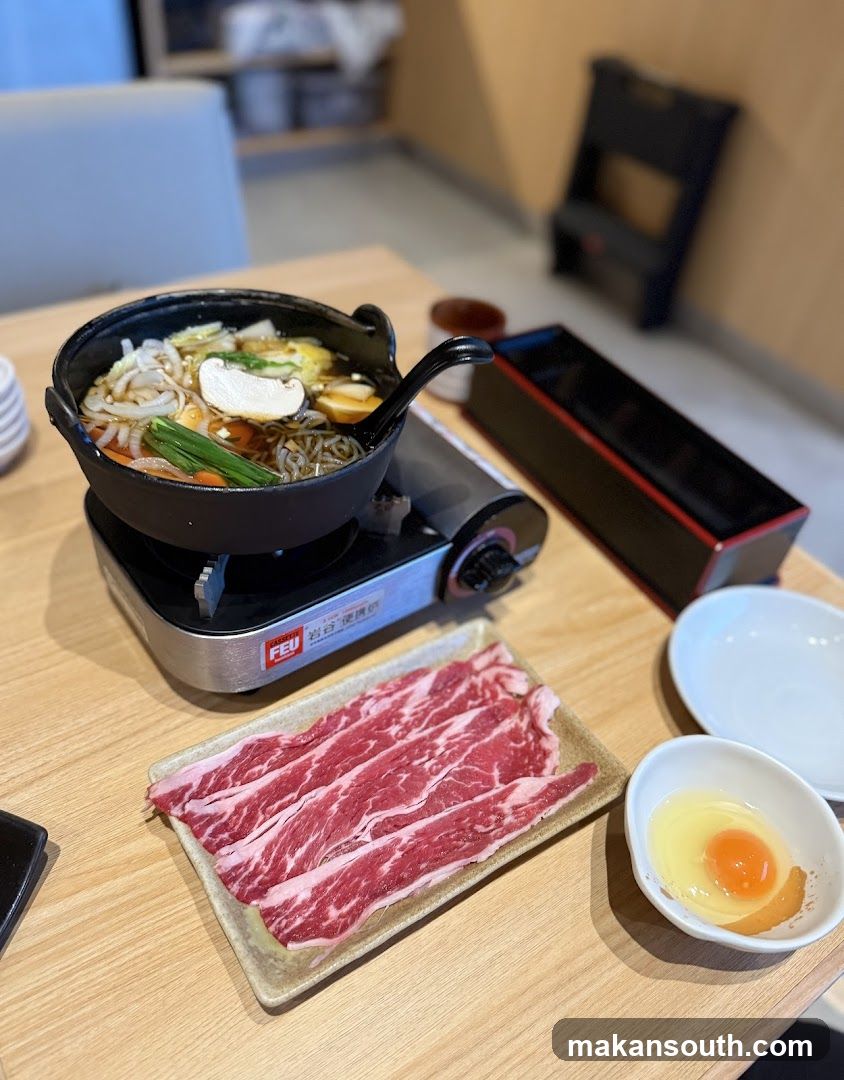 Japanese Hot Pot Meal Setup