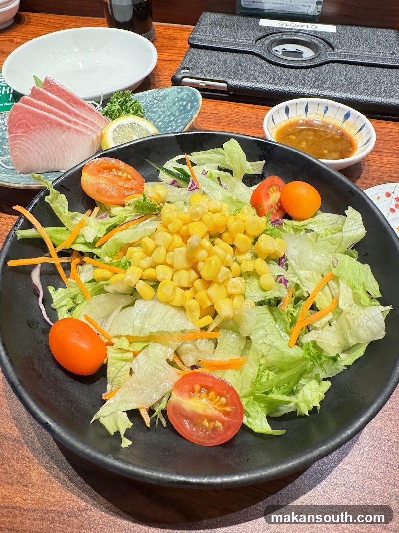 Salad with Sashimi