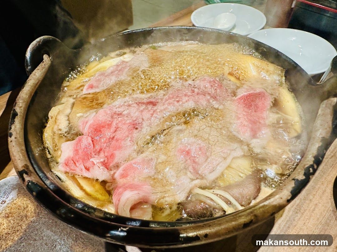 Boiling Pot of Meat Soup