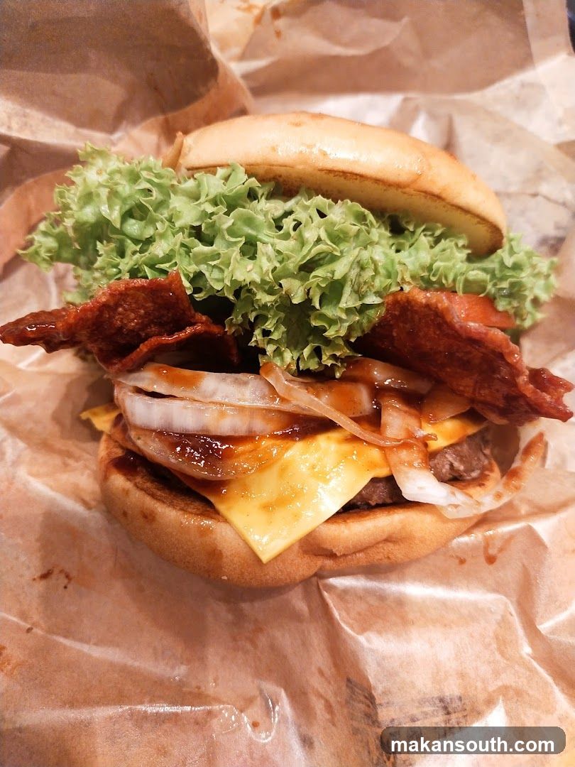 Burger with Bacon and Cheese