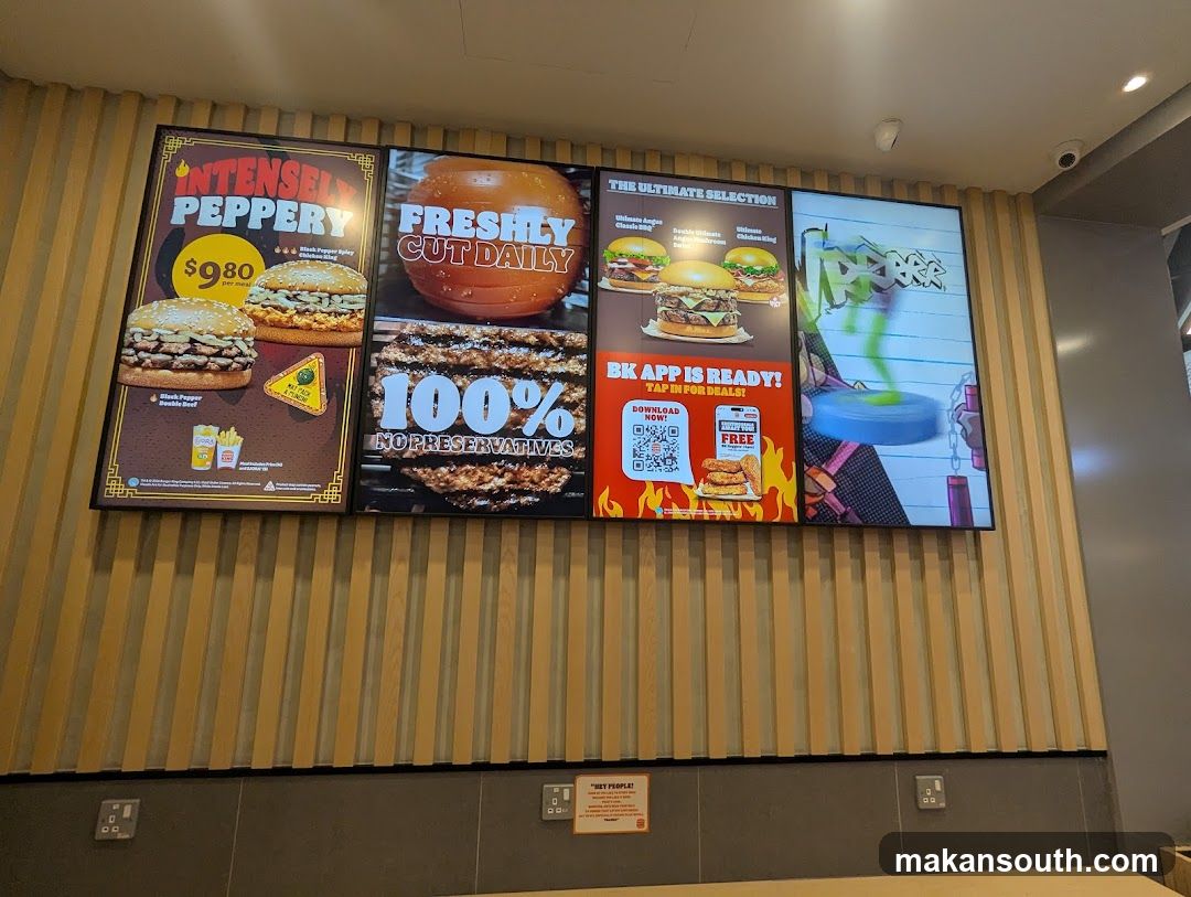 Fast Food Restaurant Interior Wall Display