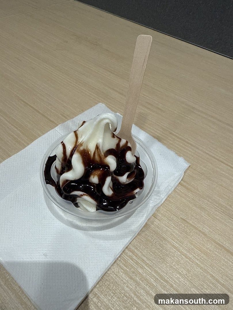 Chocolate and Vanilla Ice Cream Dessert