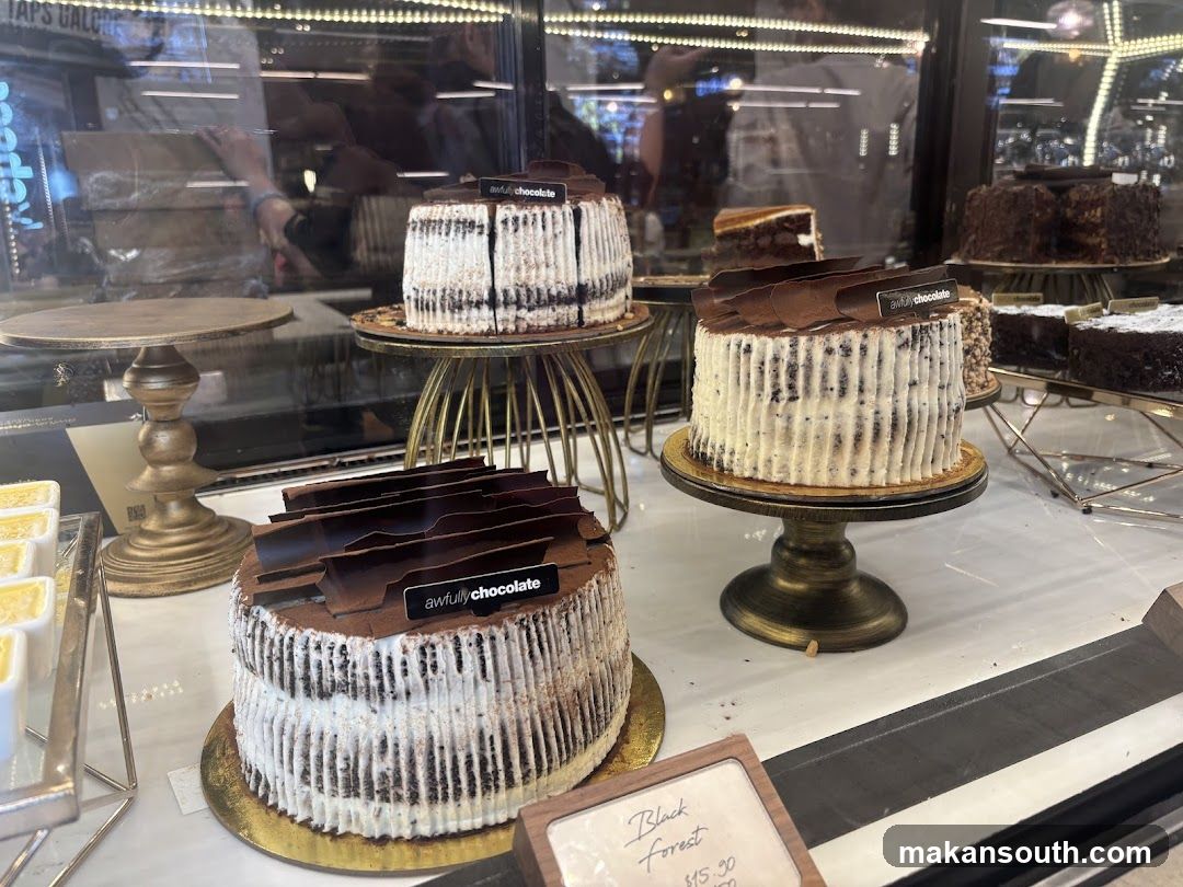 Chocolate Cakes Display