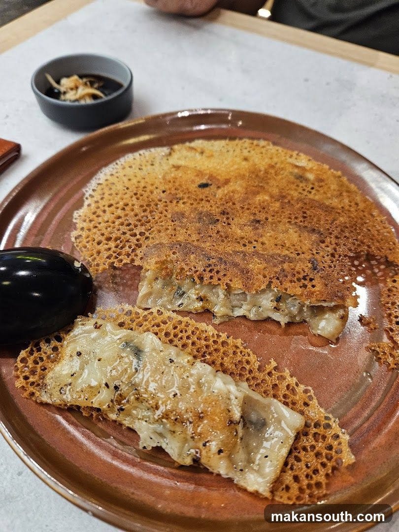 Egg Fried Pancake with Eggplant
