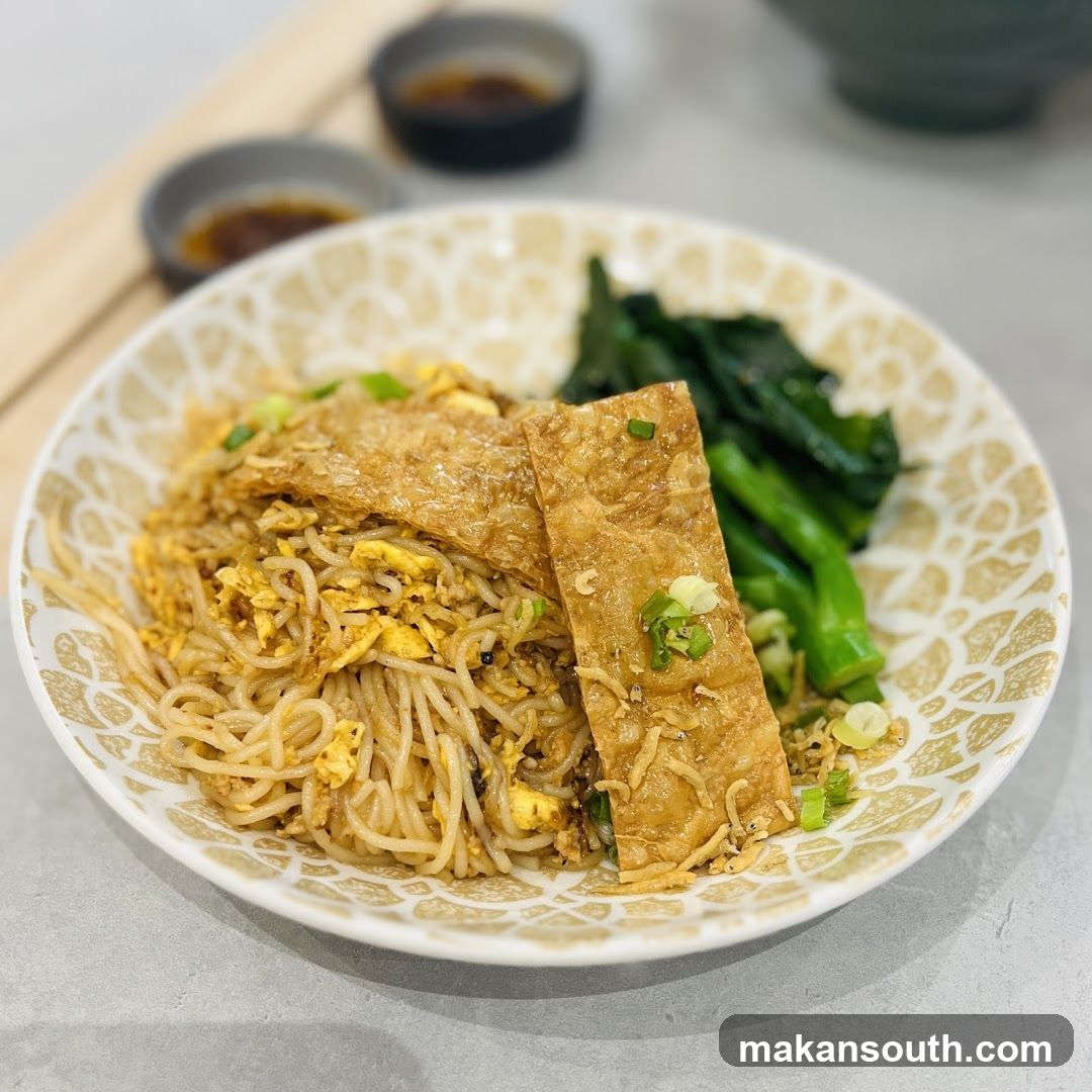 Noodle Dish with Tofu and Greens