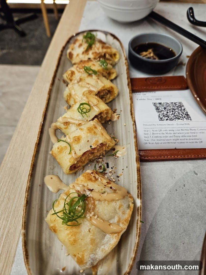 Food Plating with QR Code Card