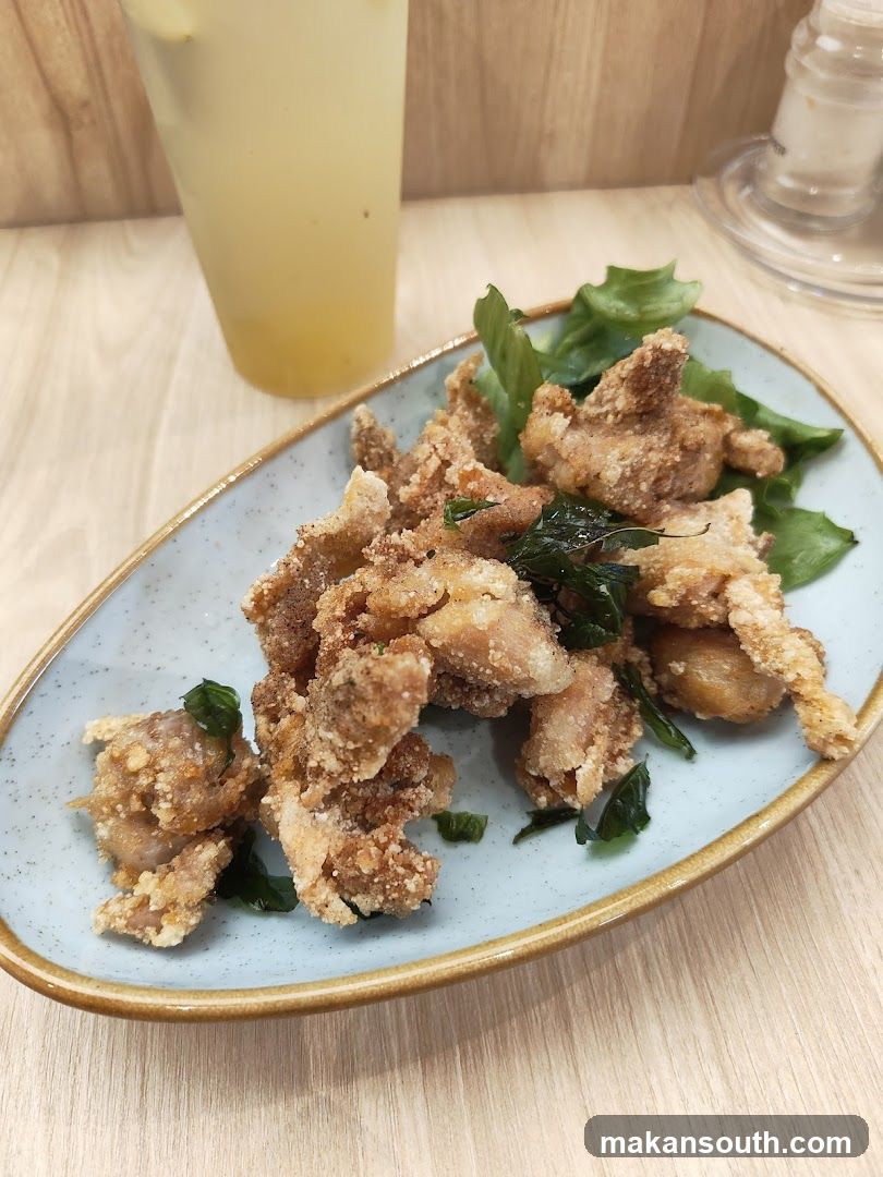 Fried Chicken with Basil