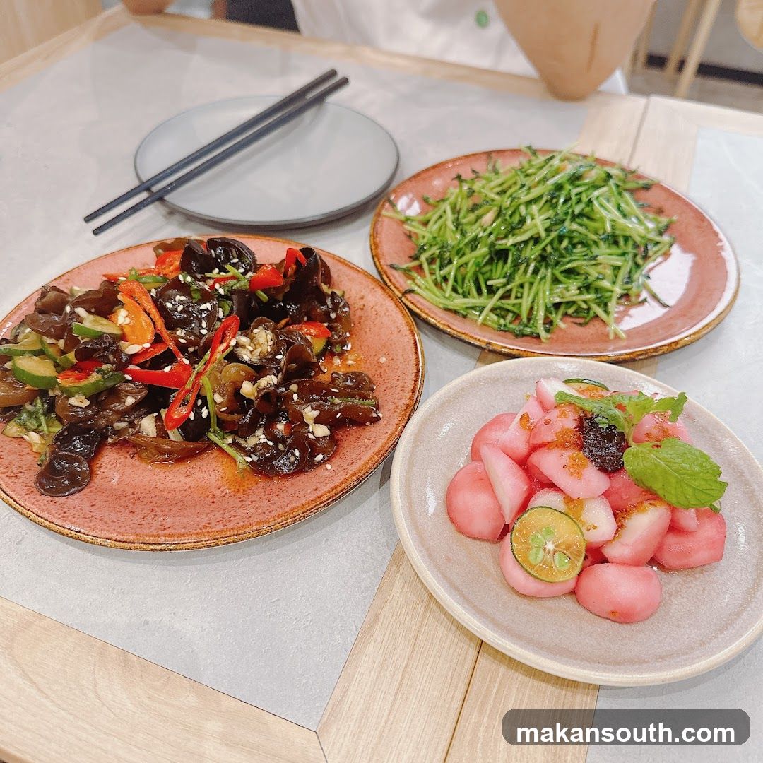 Dishes on a table