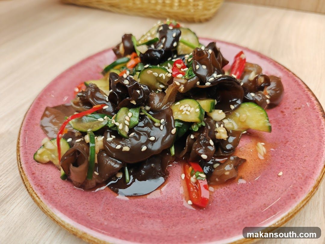 Cucumber and Wood Ear Salad with Sesame Seeds