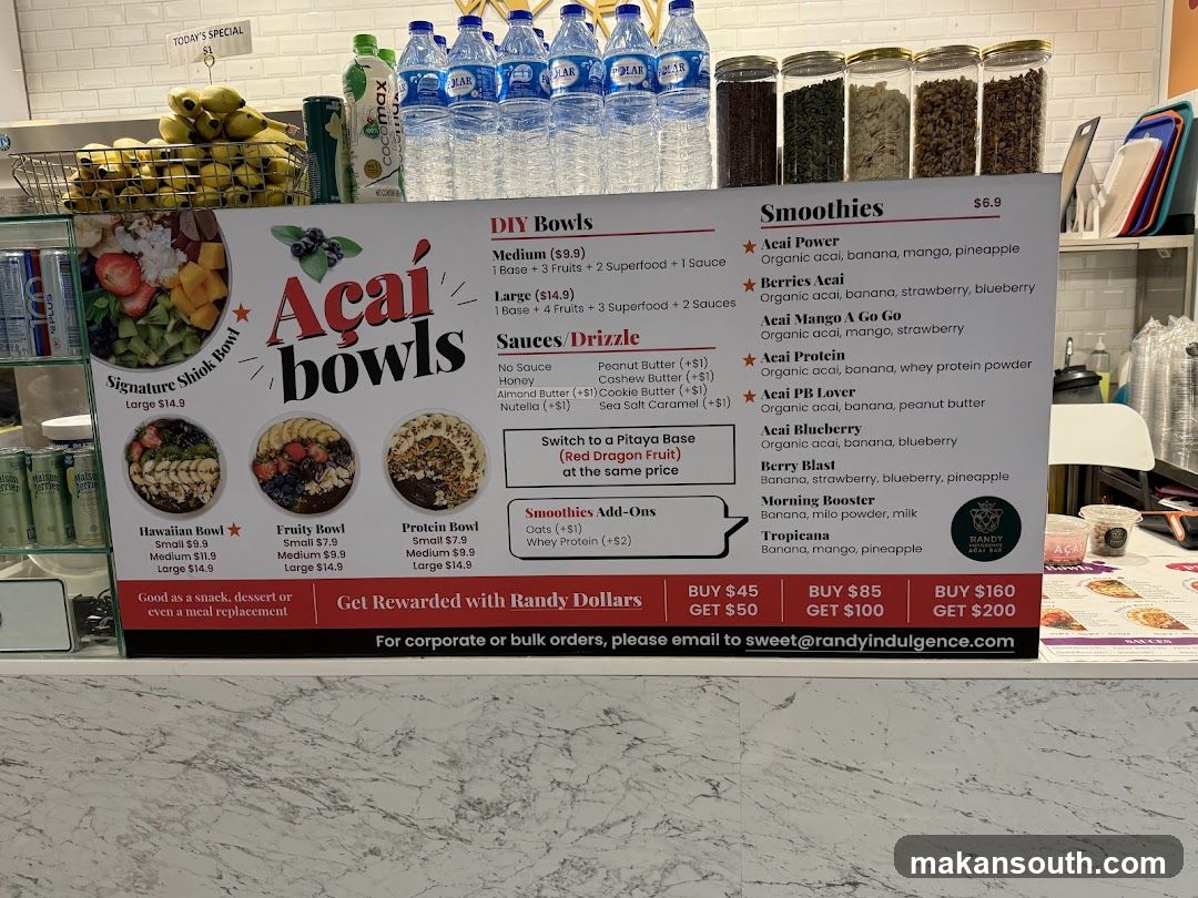 Randy Indulgence Acai Bar