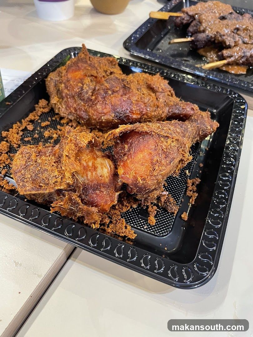 Fried Chicken on Black Tray