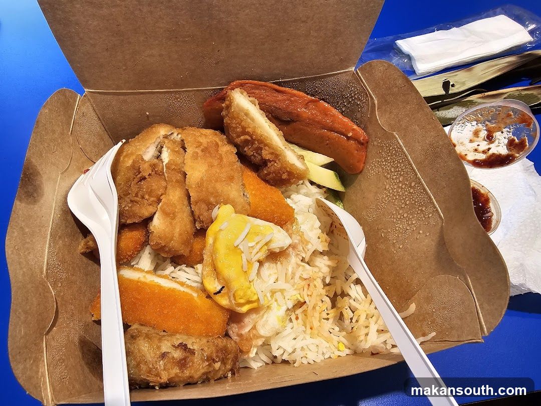 Fried Rice Meal in Takeout Box