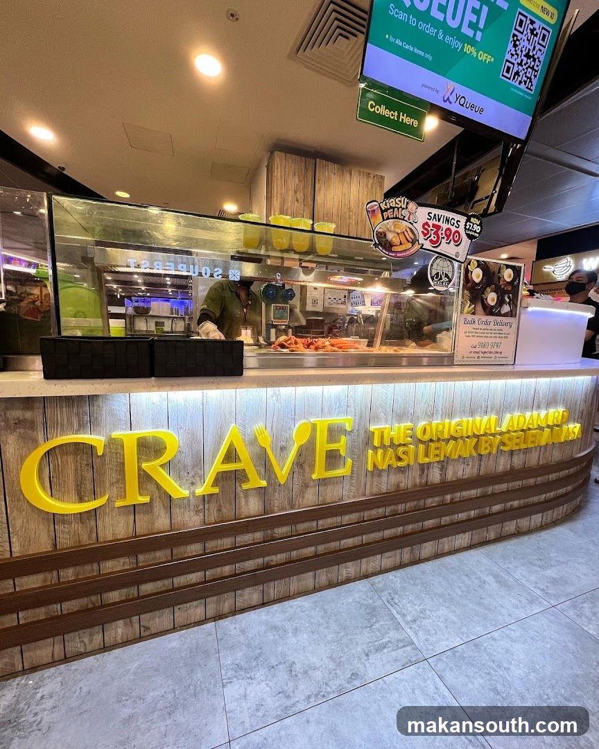 Crave Food Stall Interior View