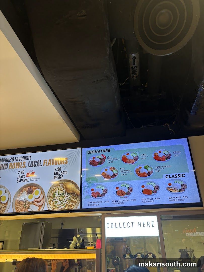 Bowl Menu Display