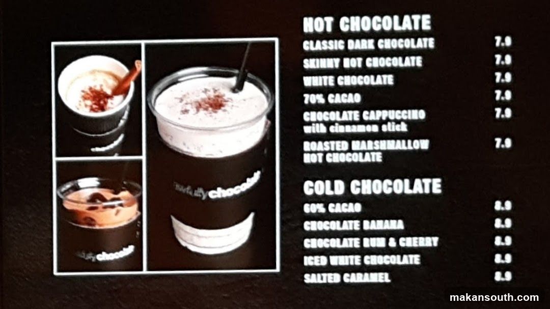 Chocolate Menu Board
