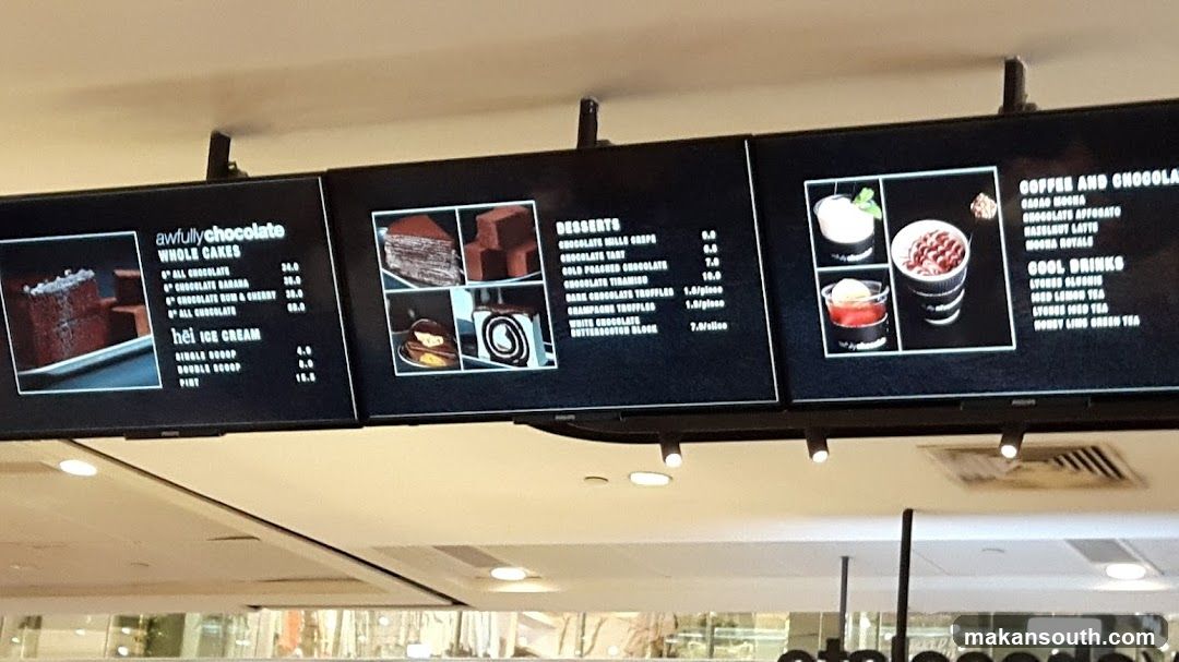 Awfully Chocolate Menu Board