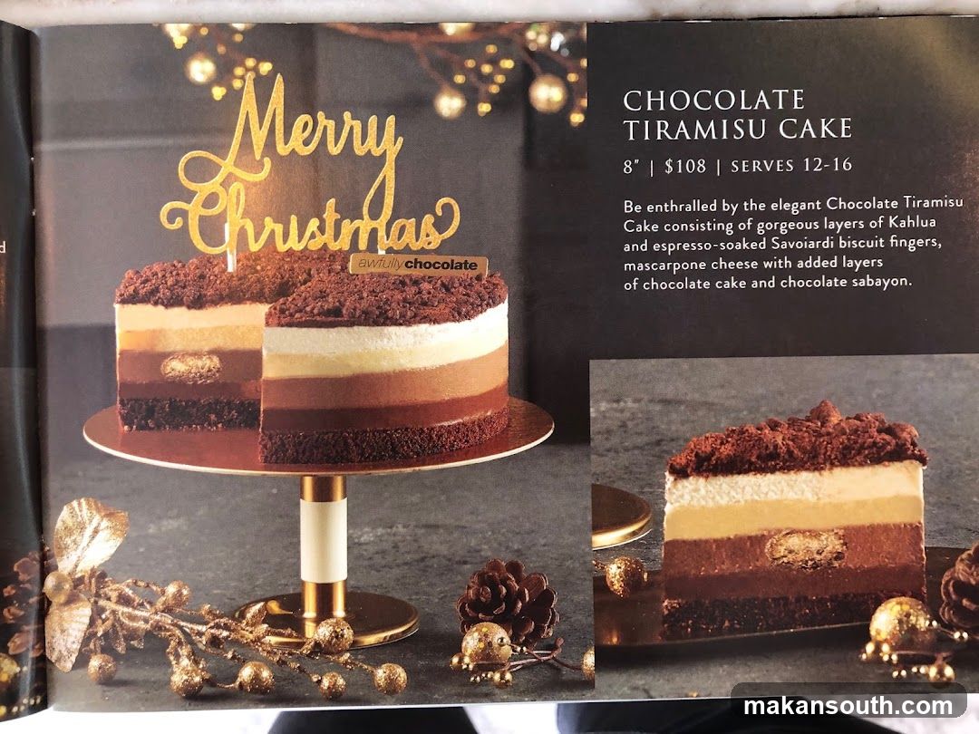 Chocolate Tiramisu Cake Advertisement