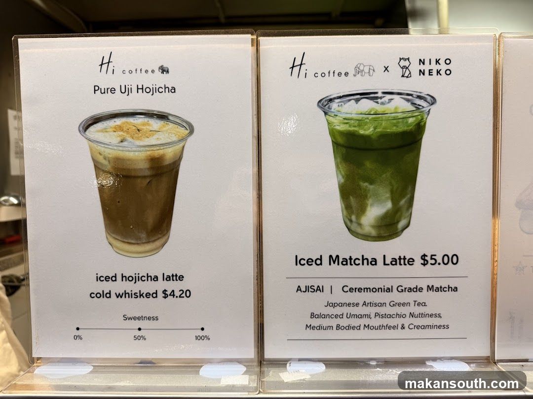 Hi Coffee Menu Display