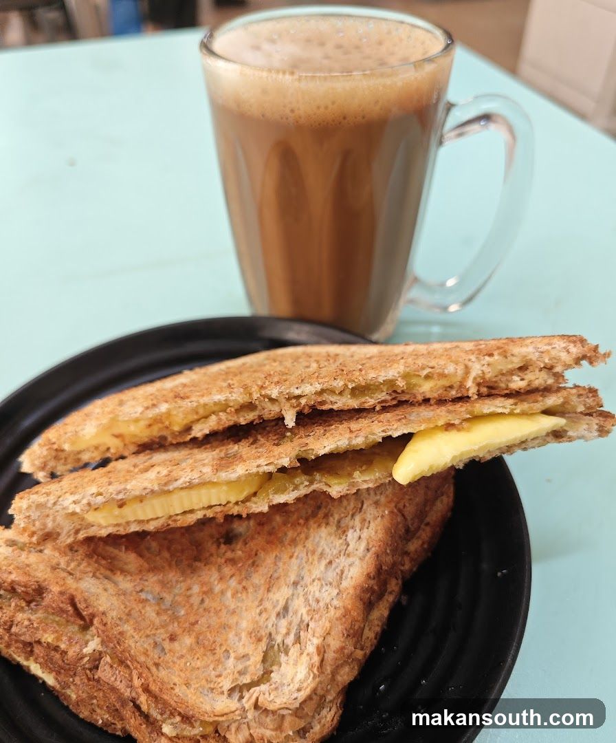 Toasted Sandwich with Coffee