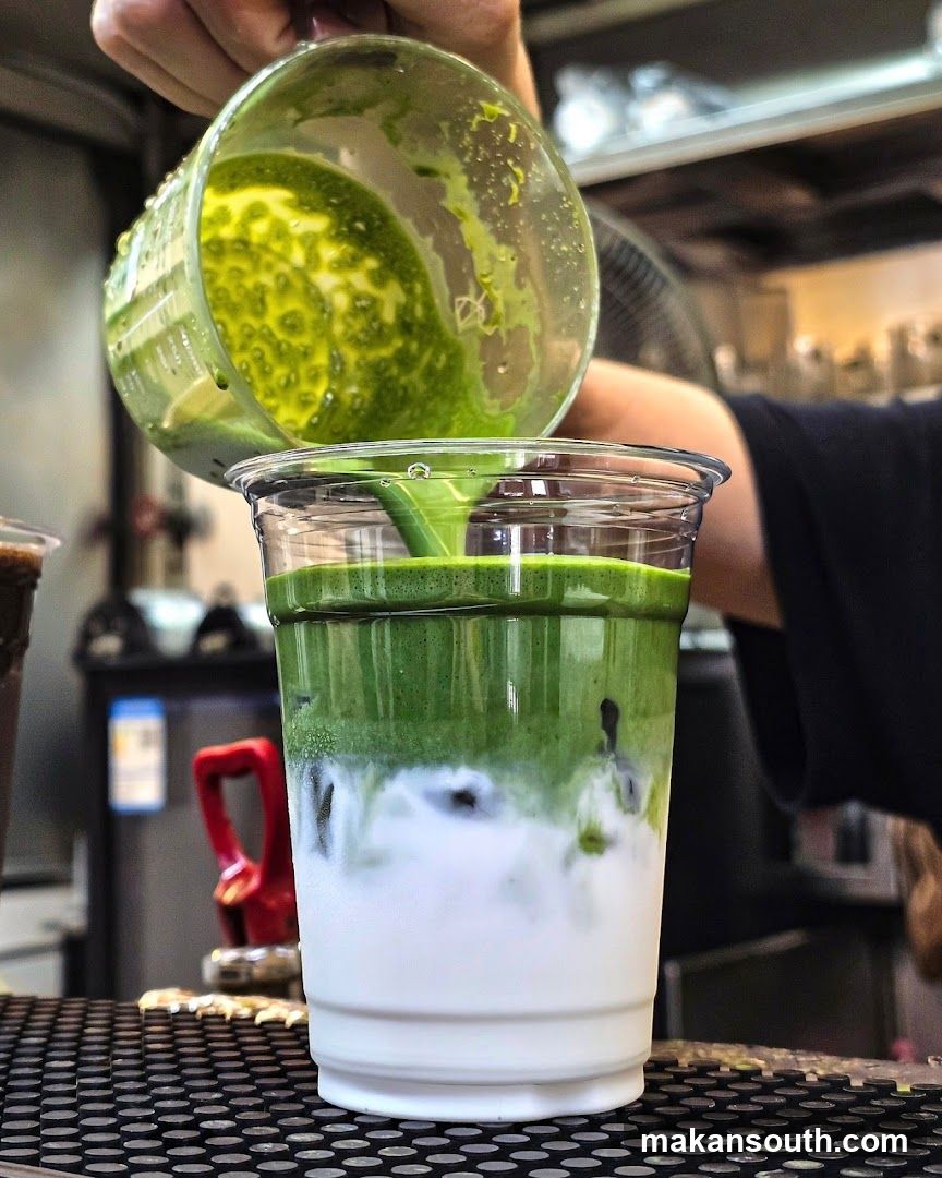Matcha Pouring into Cup