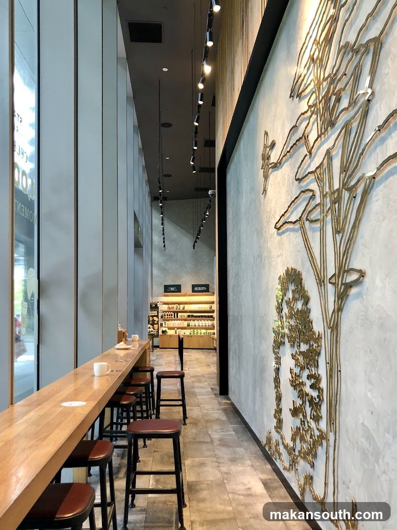 Interior of a modern cafe or coffee shop