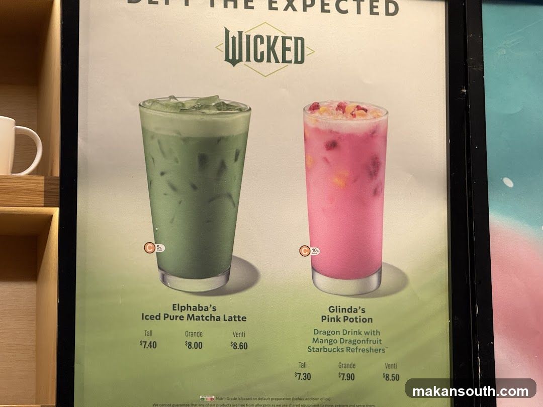 Wicked Drink Menu Display