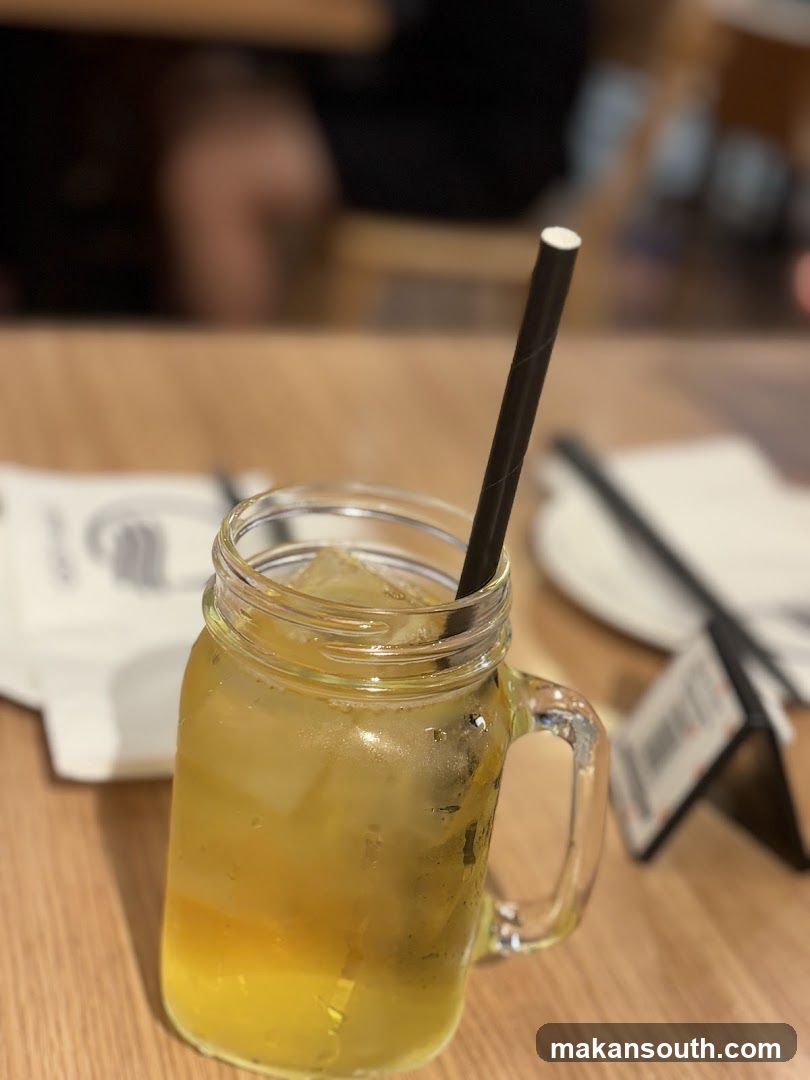 Iced Drink in Mason Jar