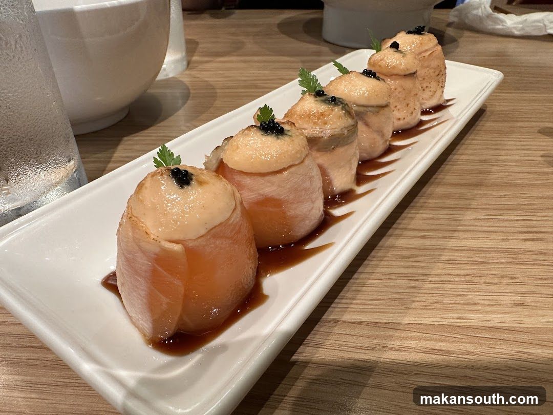 Sashimi Platter with Caviar Garnish