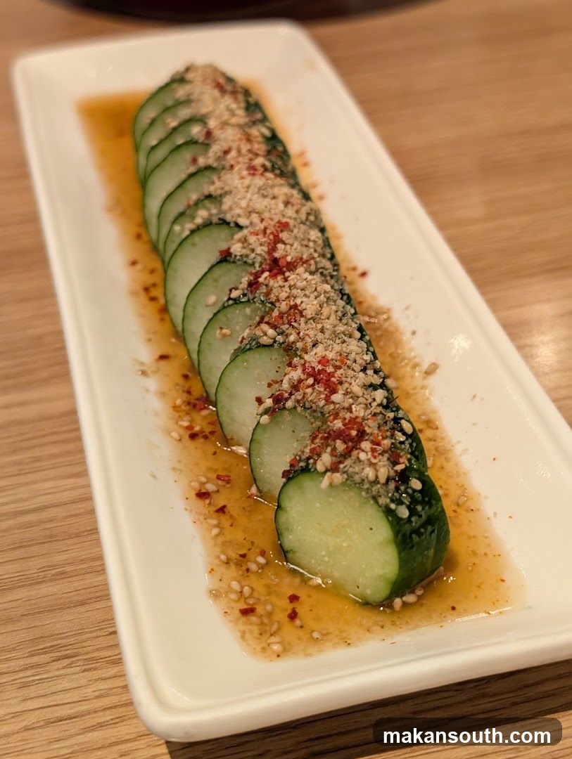 Cucumber Salad with Sesame and Chili Oil