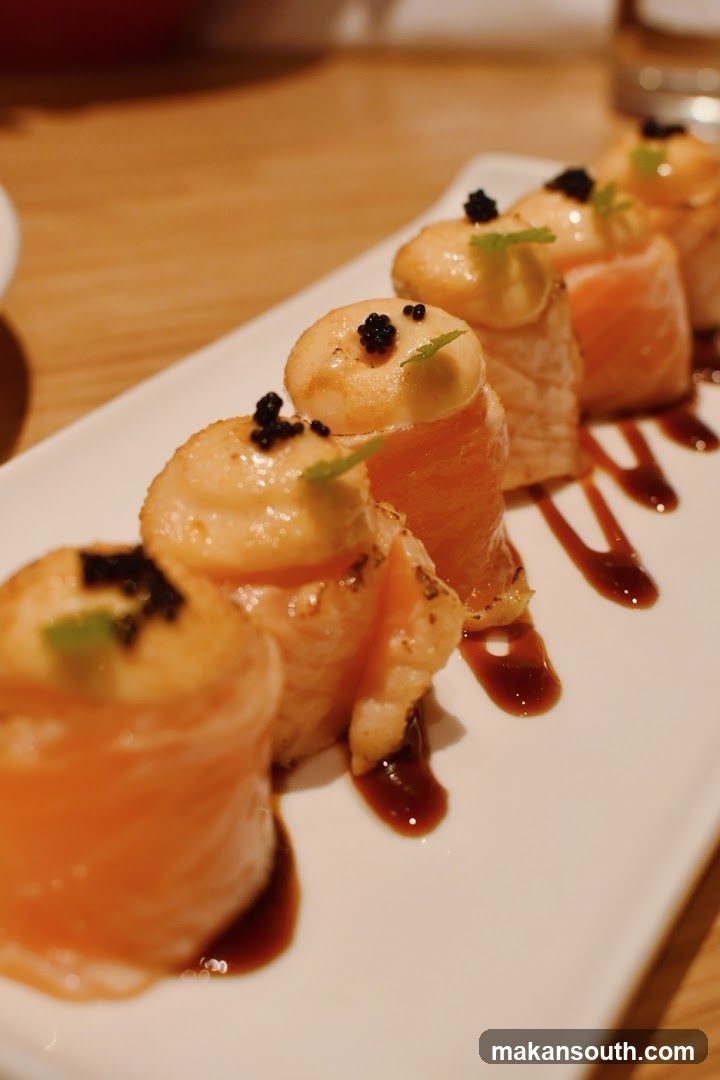 Sushi Platter with Salmon and Caviar