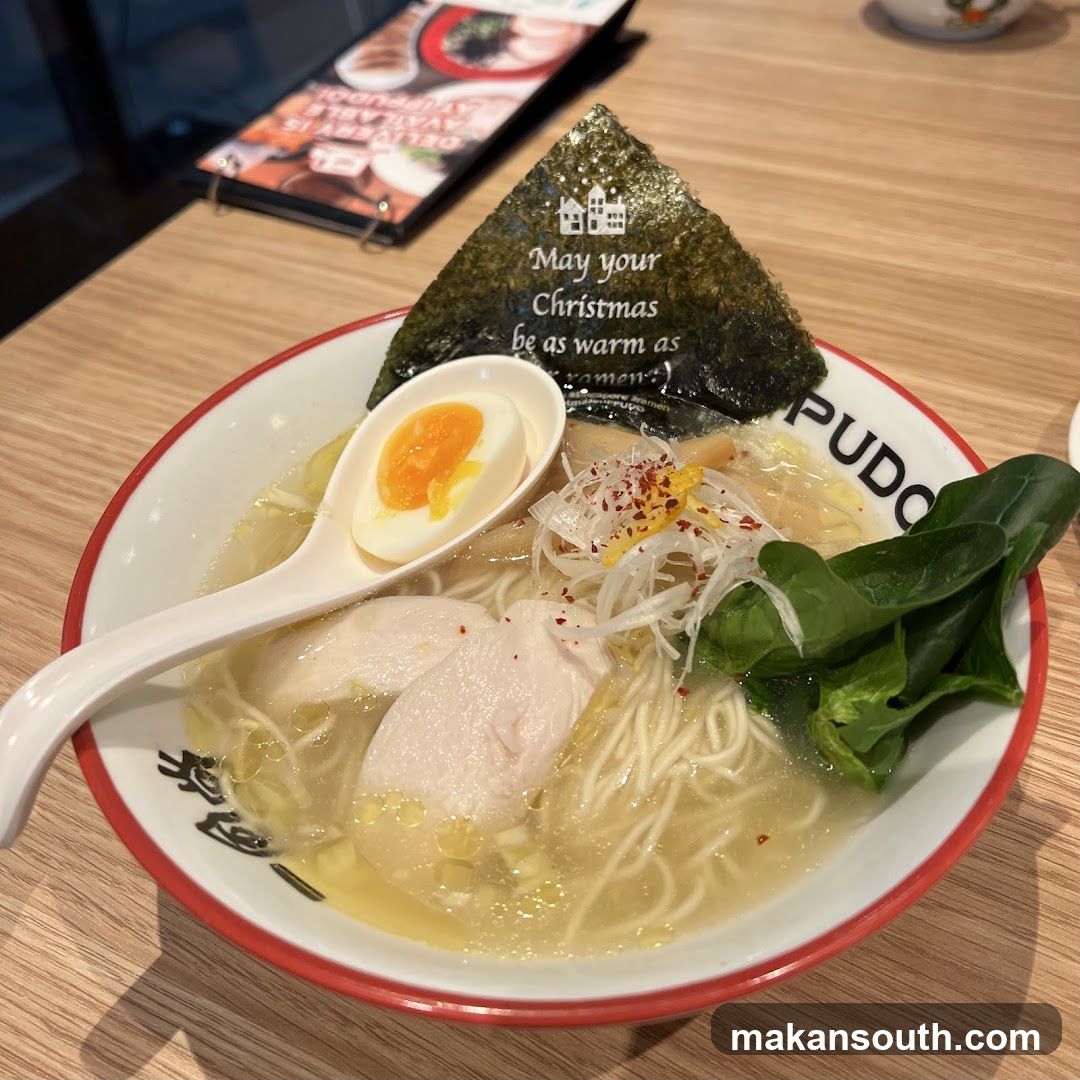 Christmas-themed Ramen Bowl