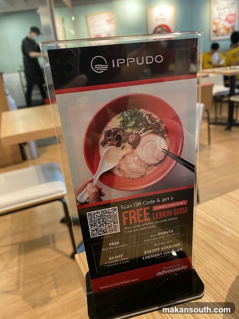 Ippudo Table Sign