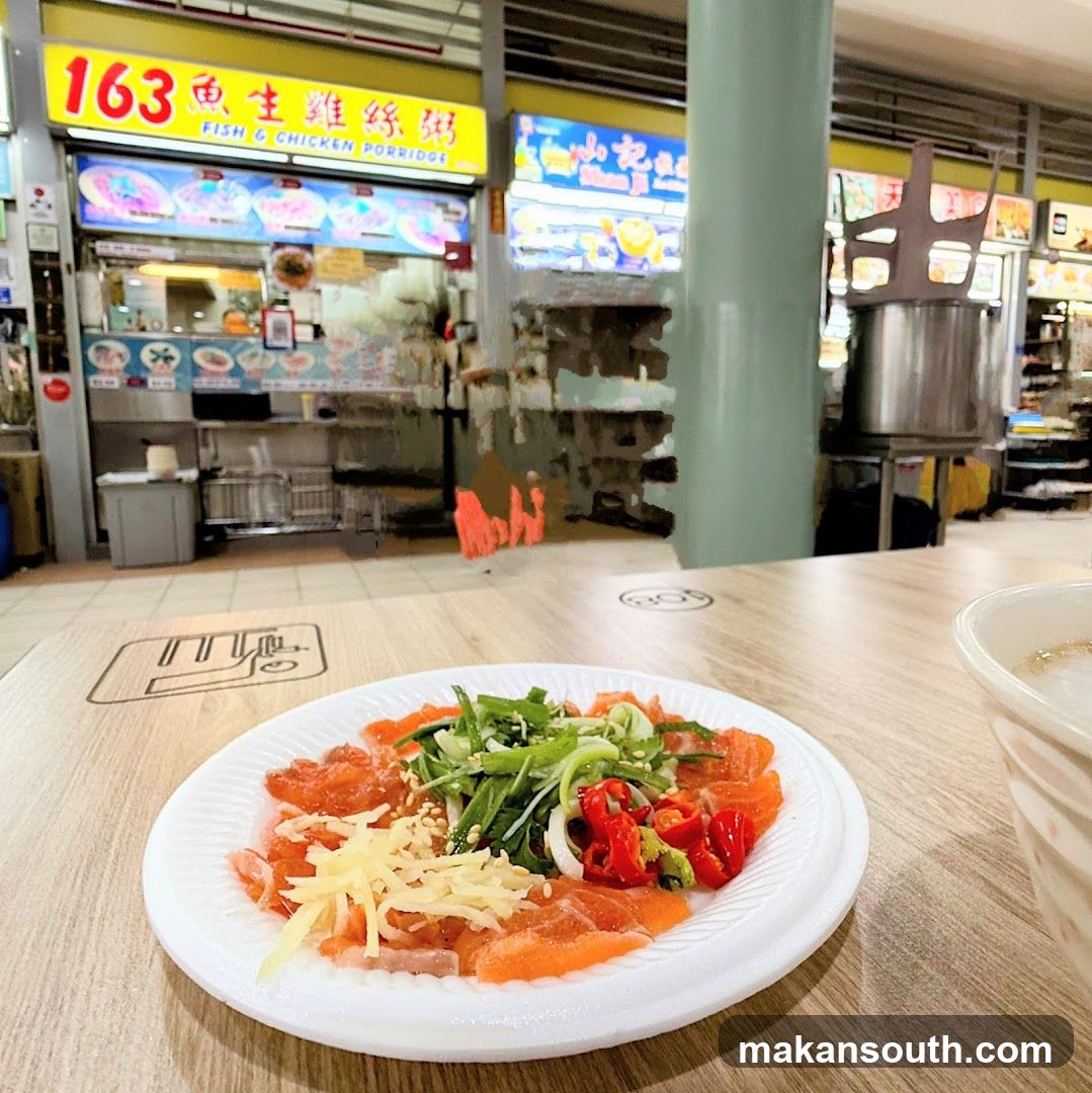 Salmon Sashimi with Garnish