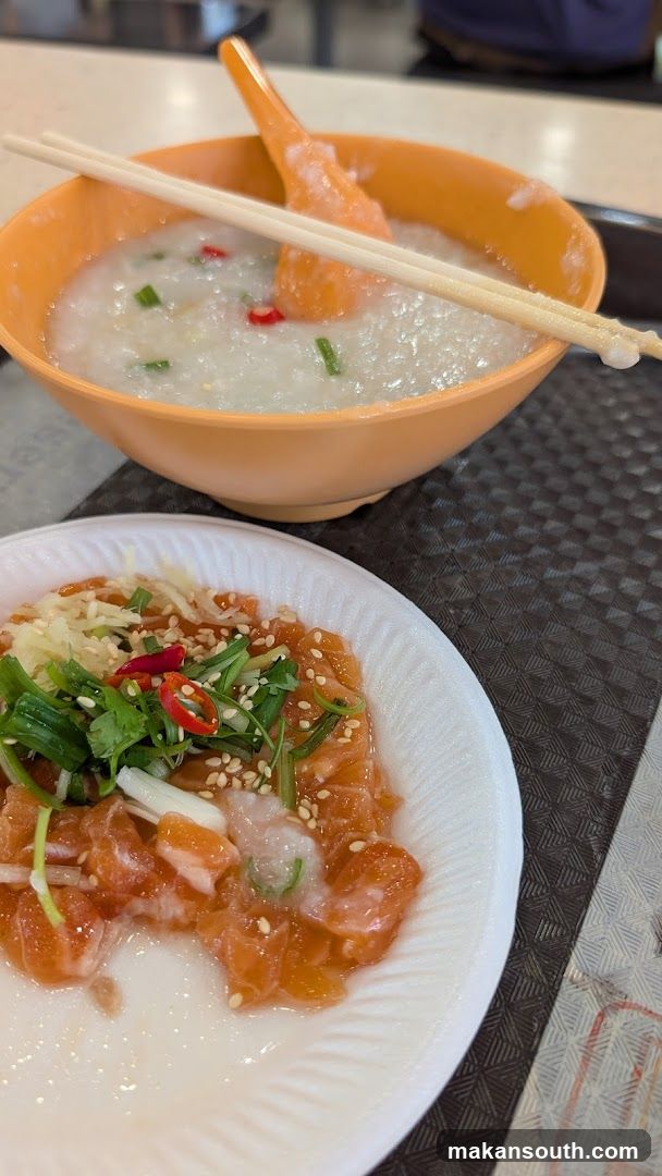 Congee with Salmon Sashimi