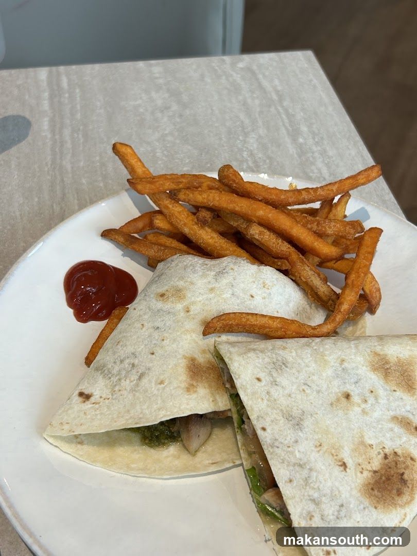 Quesadilla and Fries