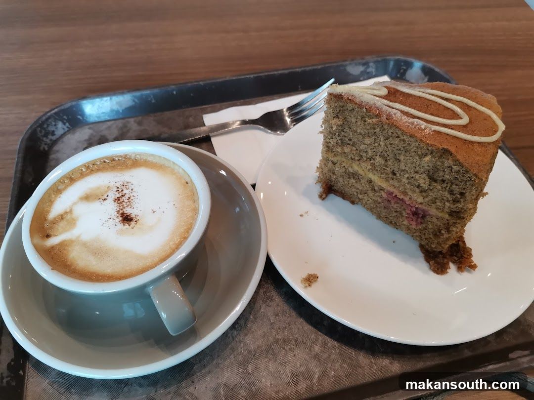 Coffee and Cake on a Tray