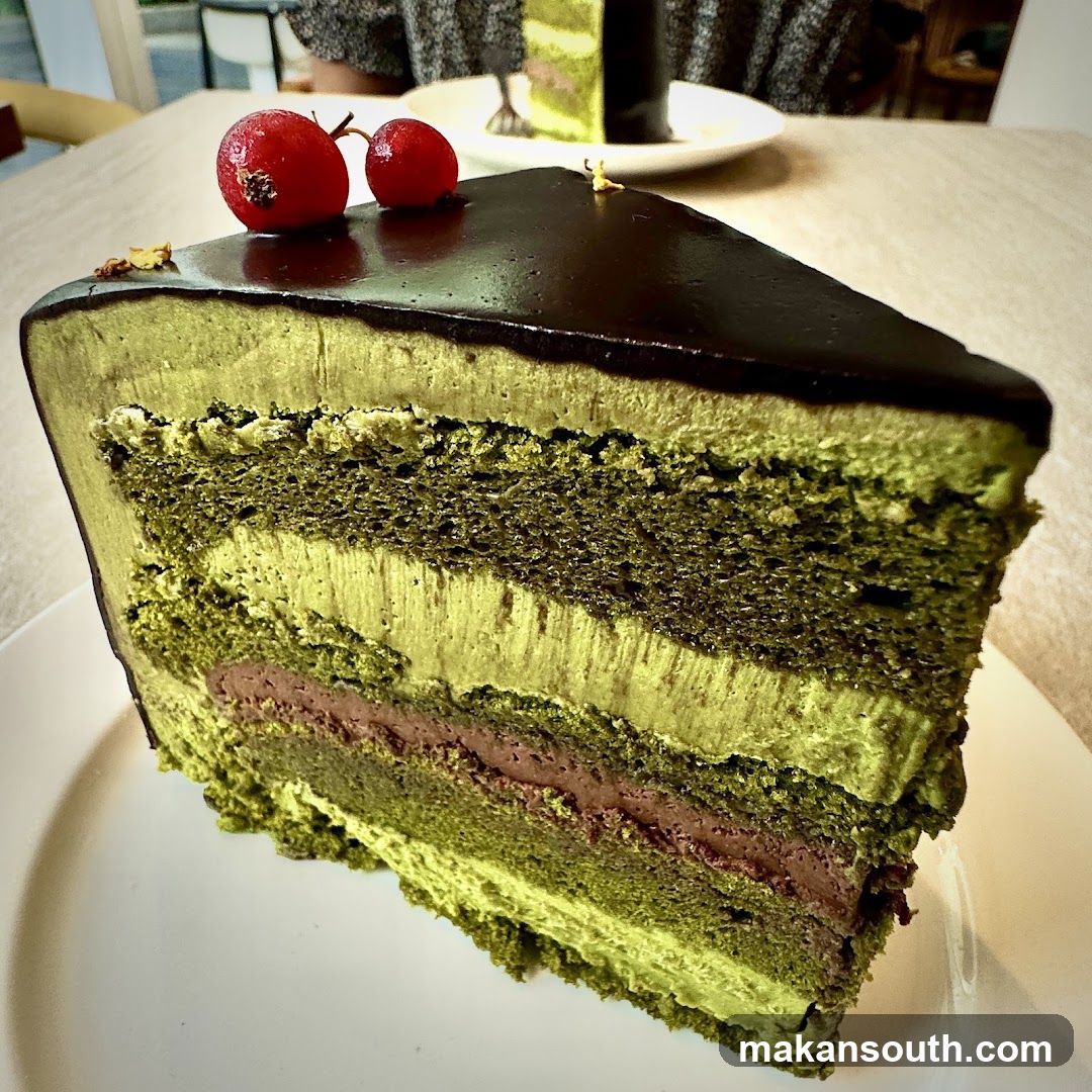 Matcha Cake Slice