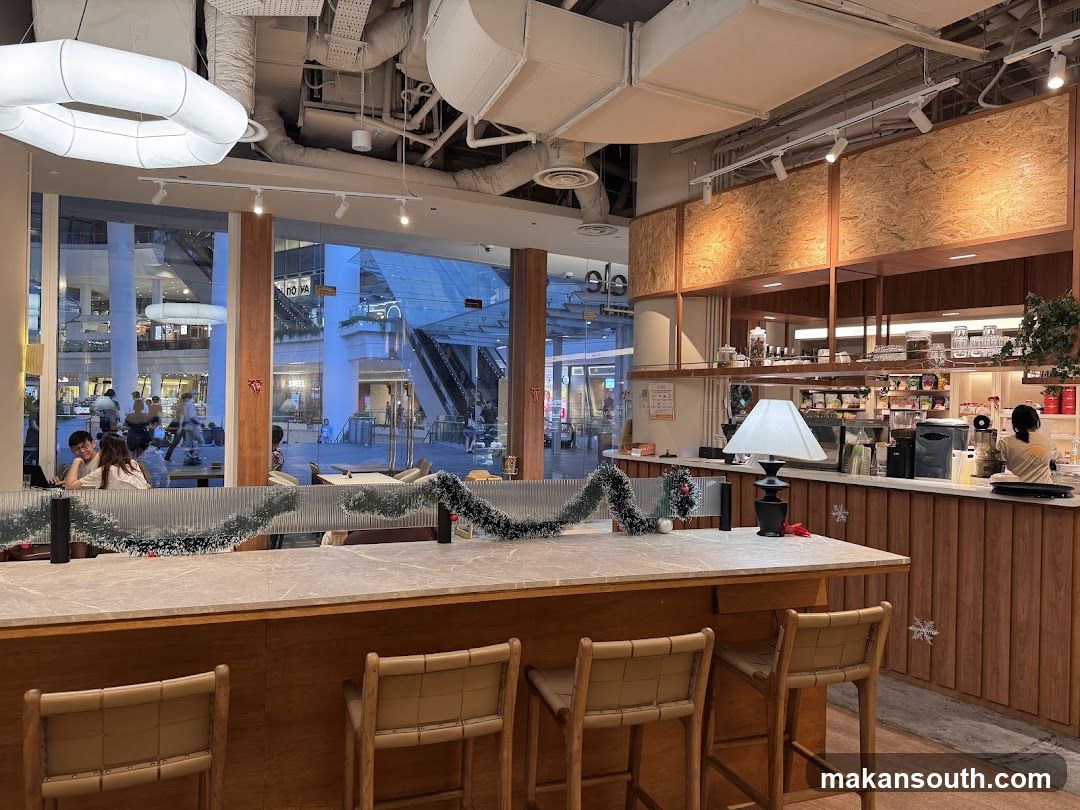Coffee Shop Interior with Bar Counter