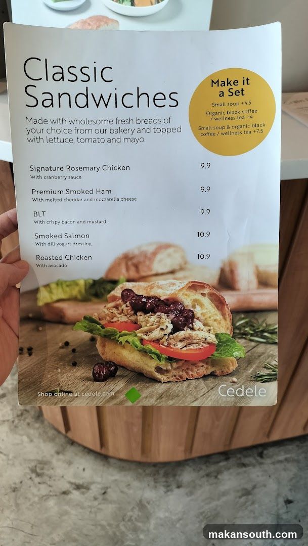 Classic Sandwiches Menu