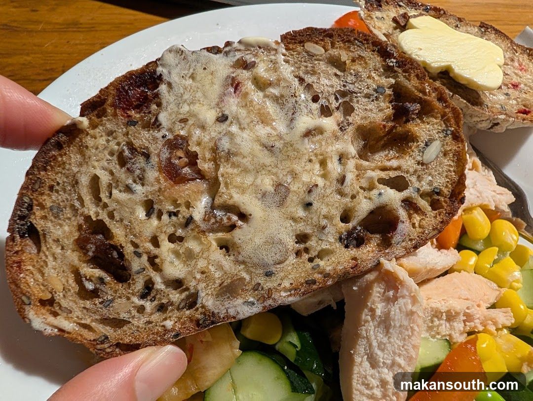Bread with Butter and Salad