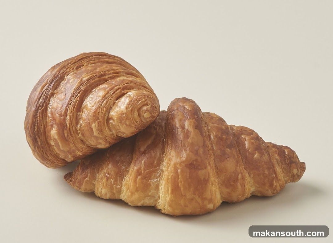 Croissants on a neutral background