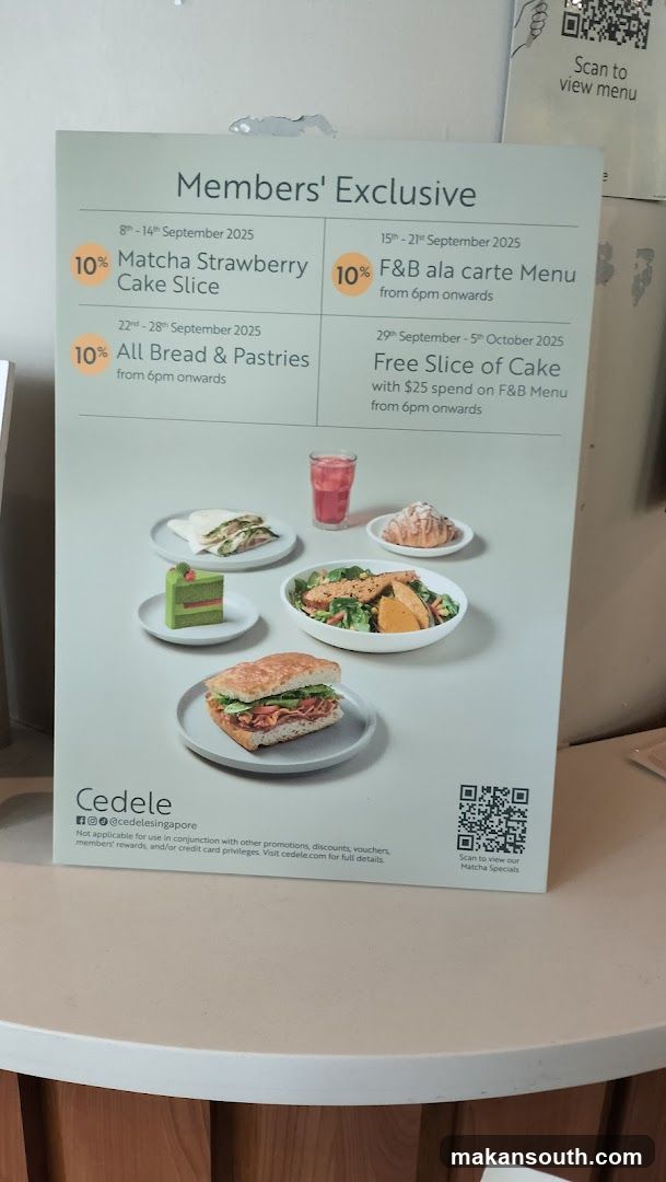 Cedele Members' Exclusive Promotions