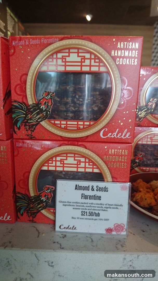 Cedele Almond & Seeds Florentine Cookies Display