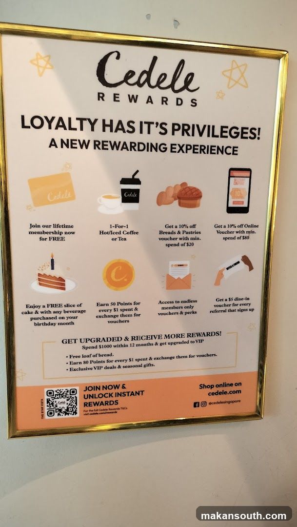 Cedele Rewards Loyalty Program Poster