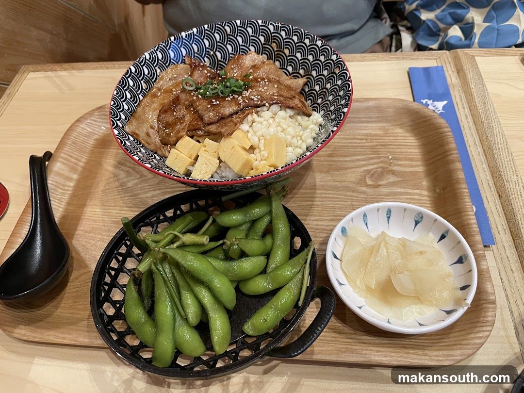 Edamame and Tonkatsu Rice Bowl Meal