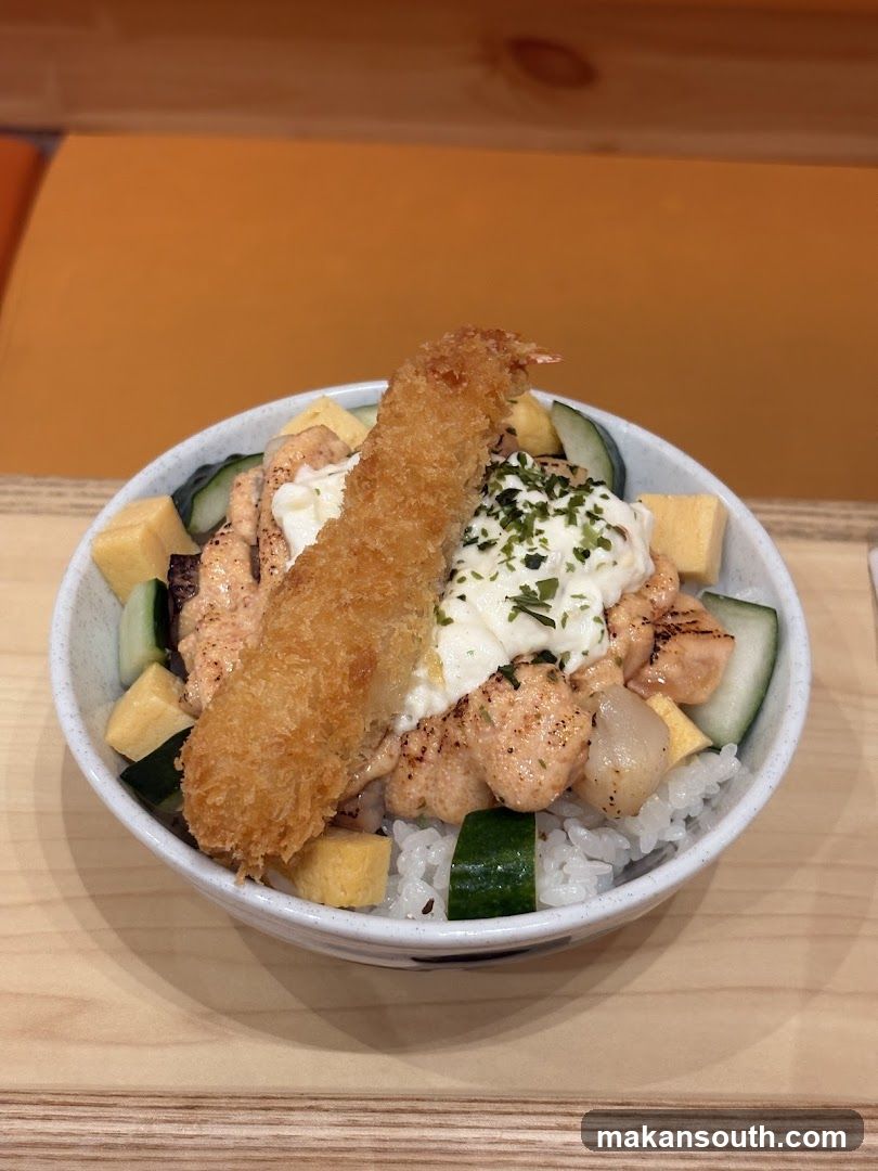 Sashimi Rice Bowl with Tempura