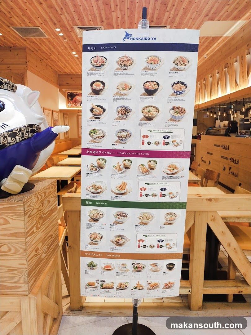 Hokkaido-Ya Menu Stand