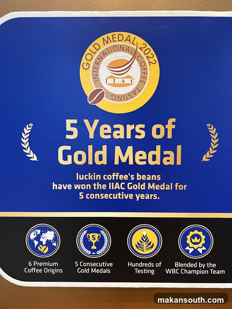 Luckin Coffee Award Display
